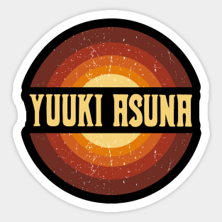 Vintage Proud Name Asuna Birthday Gifts Circle Sticker